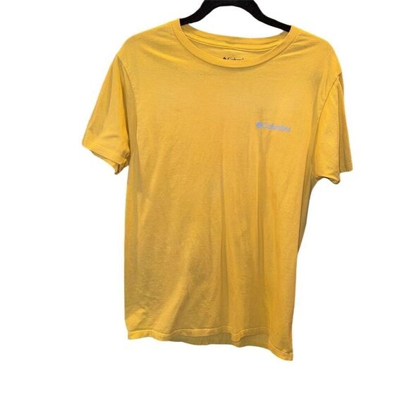 Columbia Men's M Yellow California Graphic Print T-Shirt Short Sleeve - Picture 2 of 7